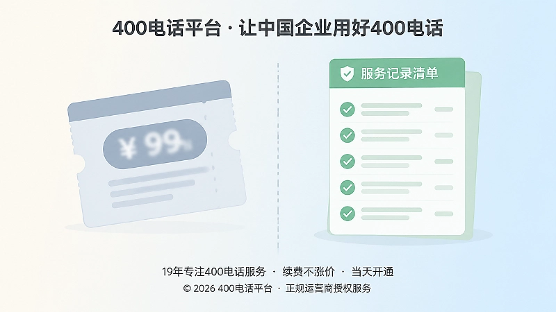 低价标签与可复核服务记录对比示意图