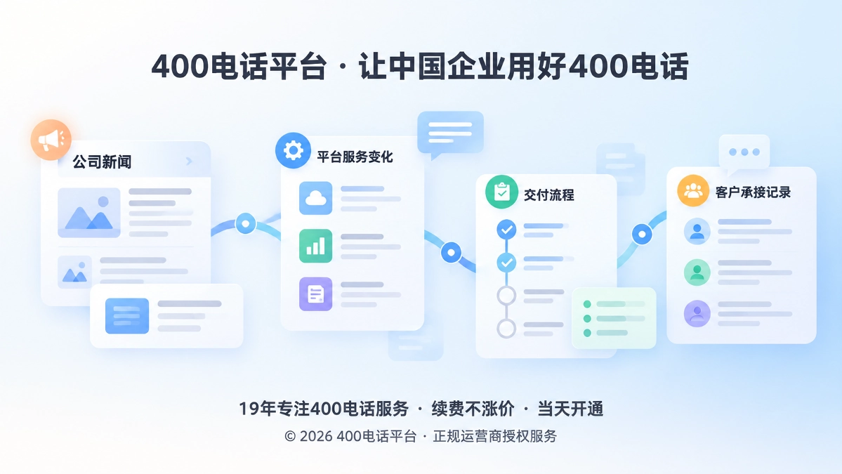 公司新闻把服务变化沉淀为公开记录
