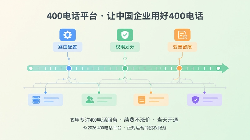 抽象场景式插画：规则线条、彩色节点与记录轴组合，呈现配置留痕与可追溯的交付过程